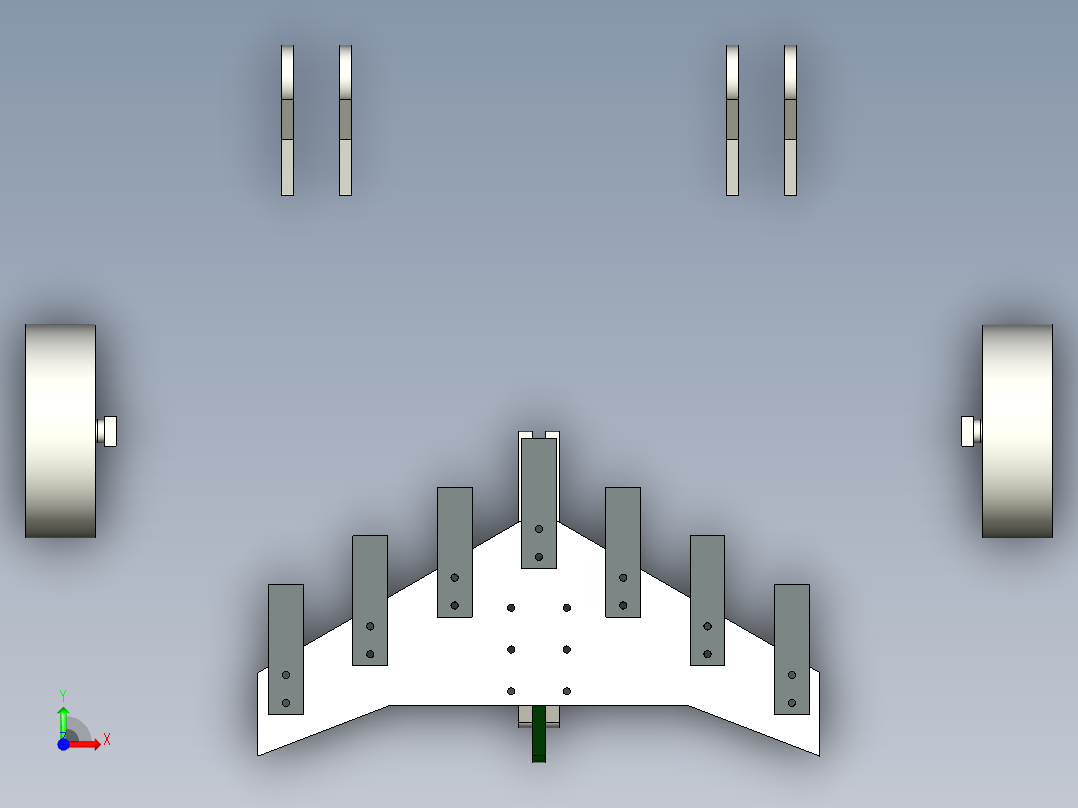 红薯 木薯 山药块茎收获机tuber-harvester-INVENTOR前视图