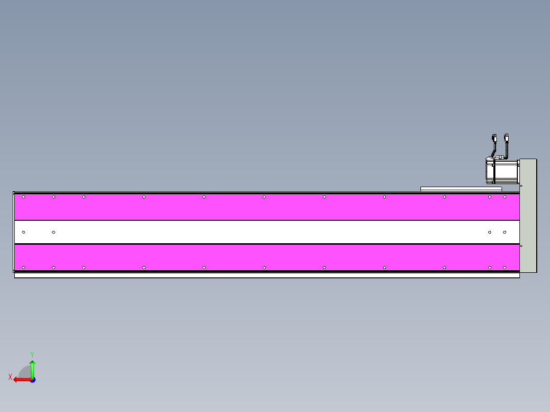 VF丝杆传动-一般环境VF27-Lxx-C-S1300-BR-ZP75-D3后视图
