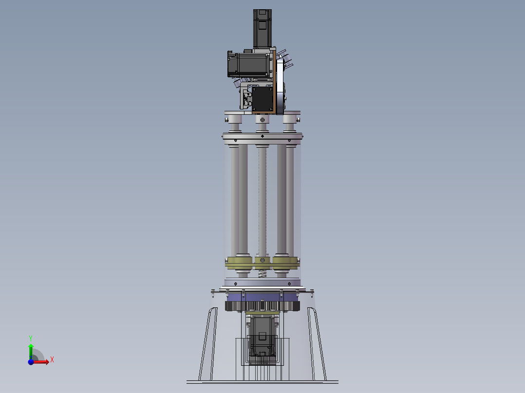 机械手三维模型前视图