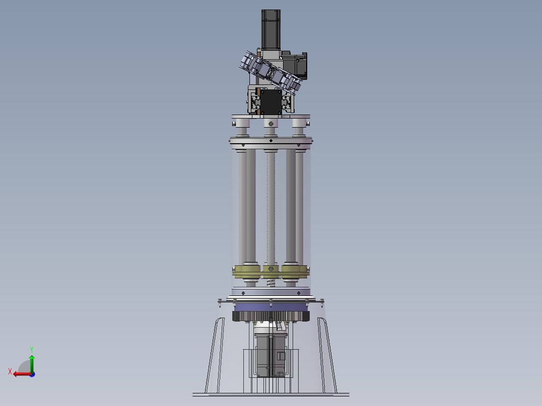 机械手三维模型后视图