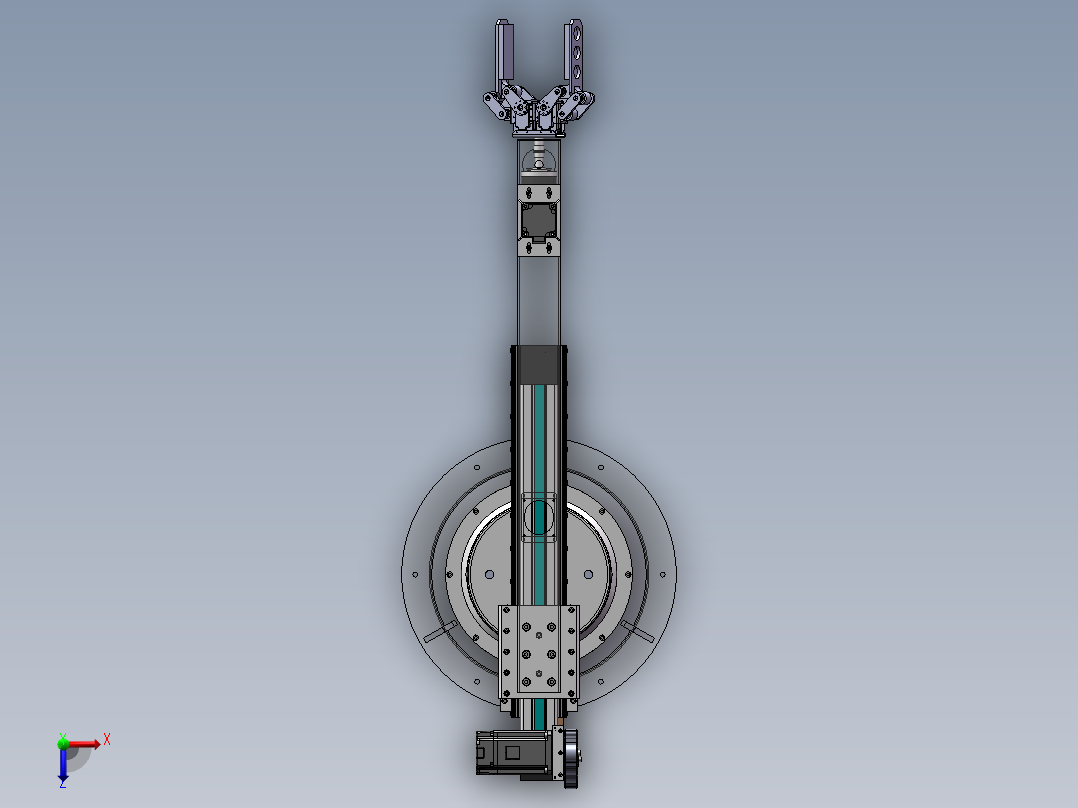 机械手三维模型俯视图