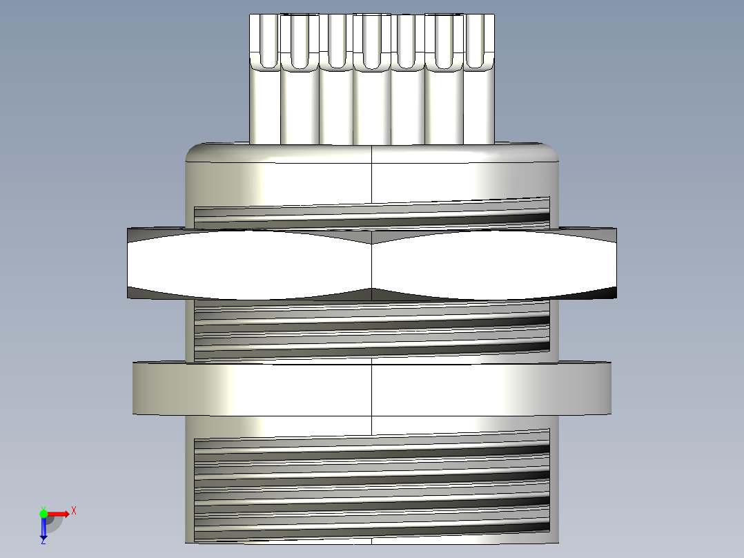 航空插头(7)俯视图