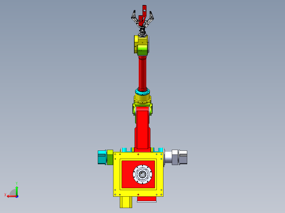 抓取搬运机械手机械臂sw21可编辑后视图