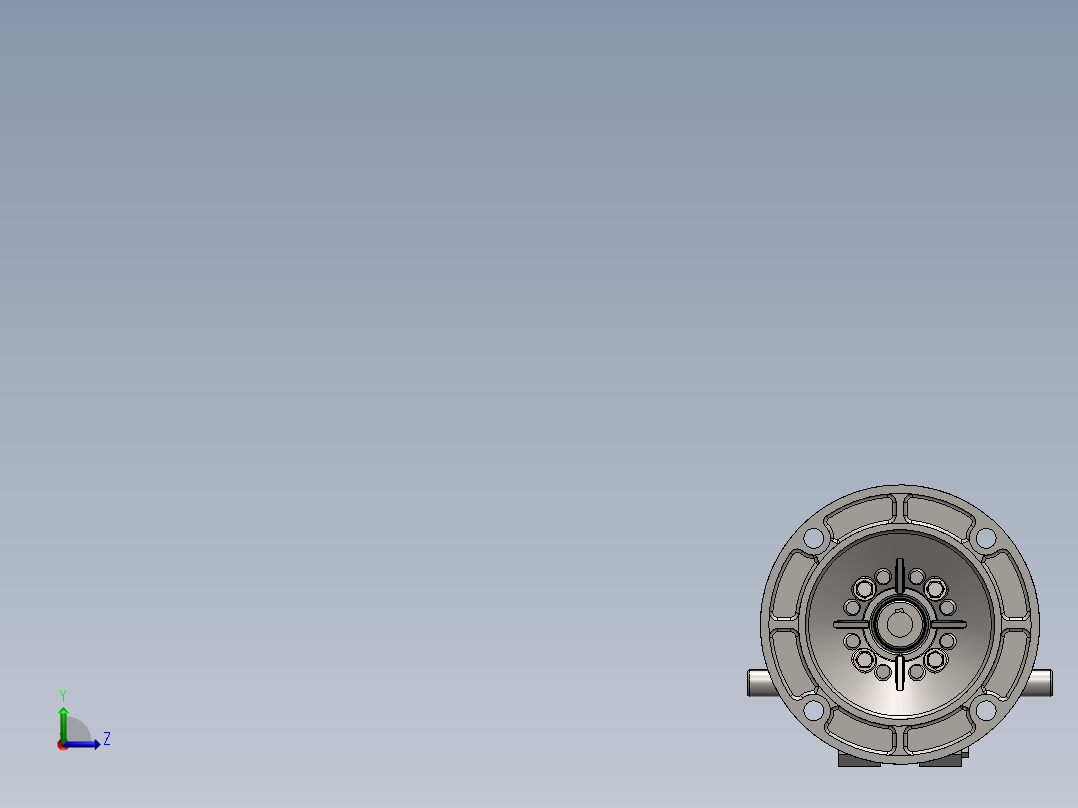 蜗轮蜗杆齿轮箱3D图纸 solidworks设计 附STEP IGS左视图