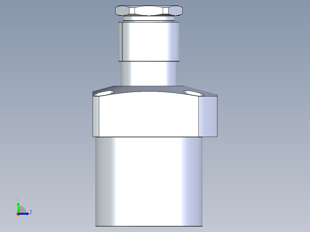 KOSMEKLG1050-SR-Y30多系列多零件图纸模型左视图