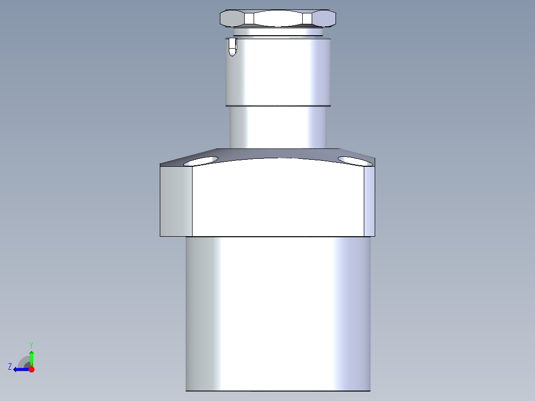 KOSMEKLG1050-SR-Y30多系列多零件图纸模型右视图