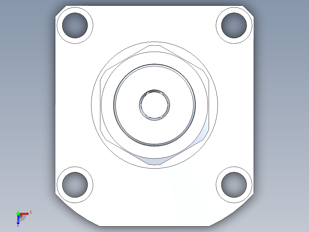 KOSMEKLG1050-SR-Y30多系列多零件图纸模型俯视图