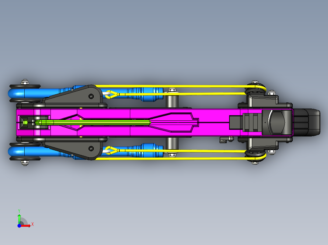 弹弓手枪前视图