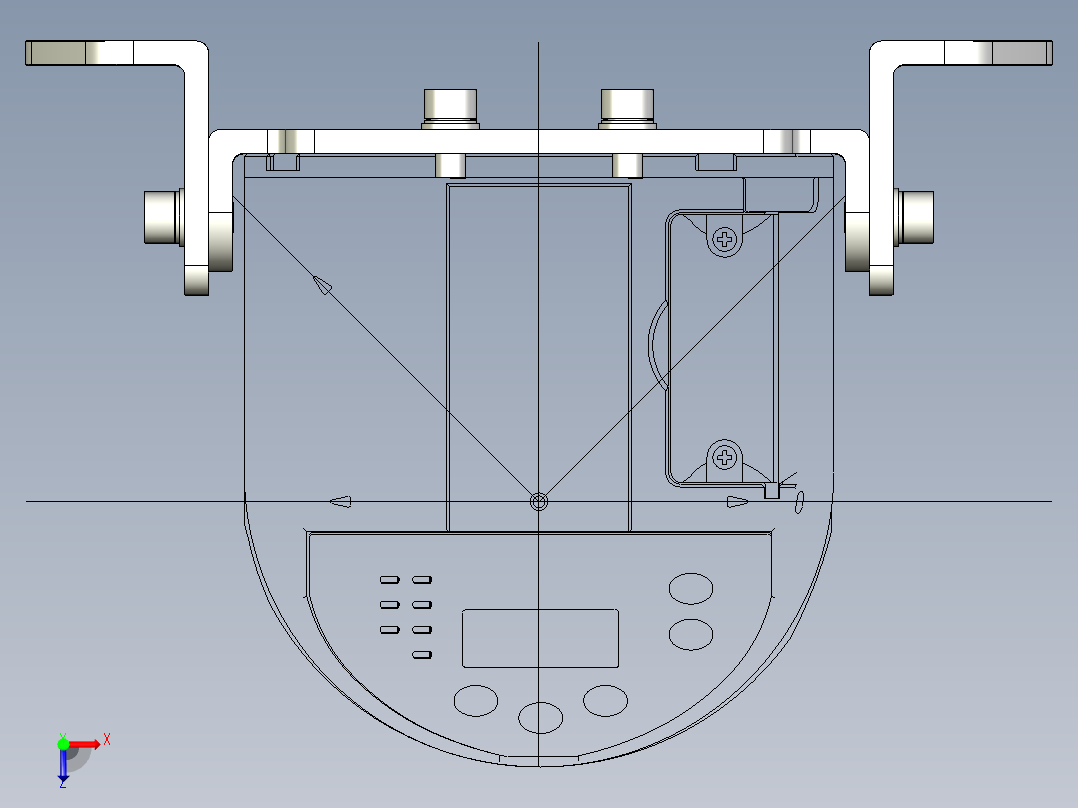 基恩士OP-86937_kc图纸模型俯视图