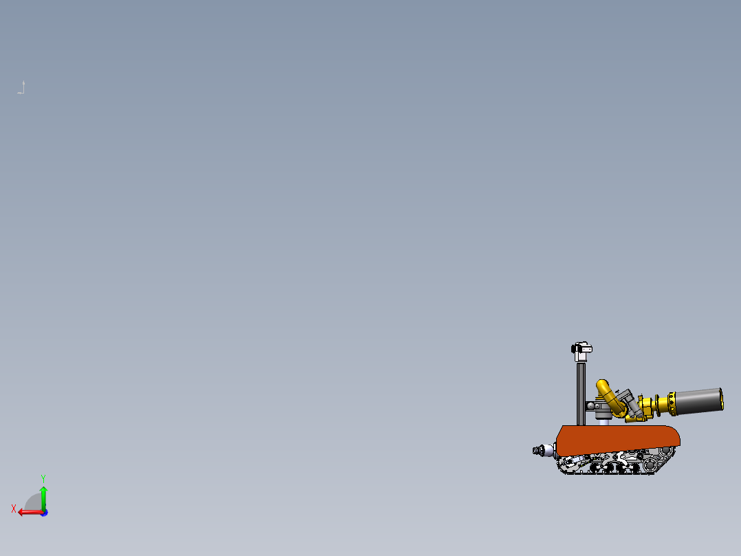 消防机器人后视图