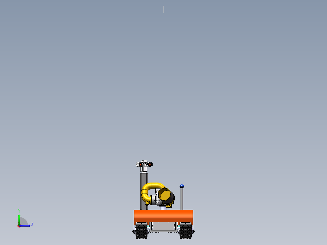 消防机器人左视图