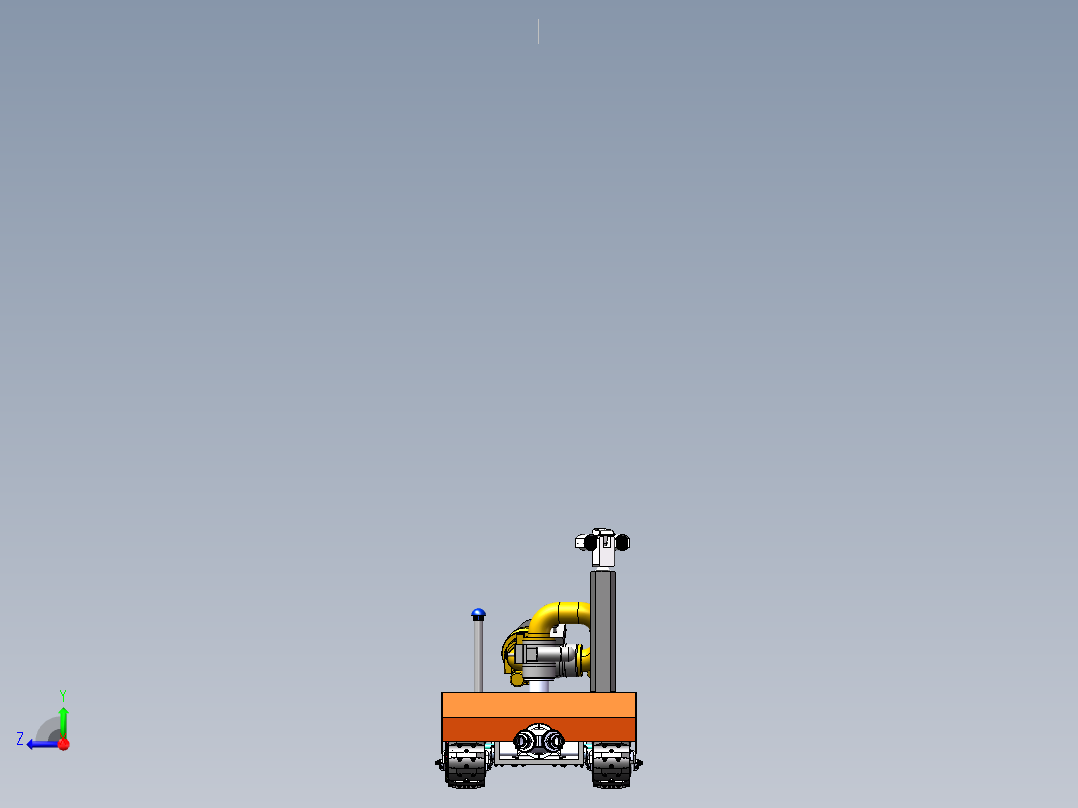 消防机器人右视图