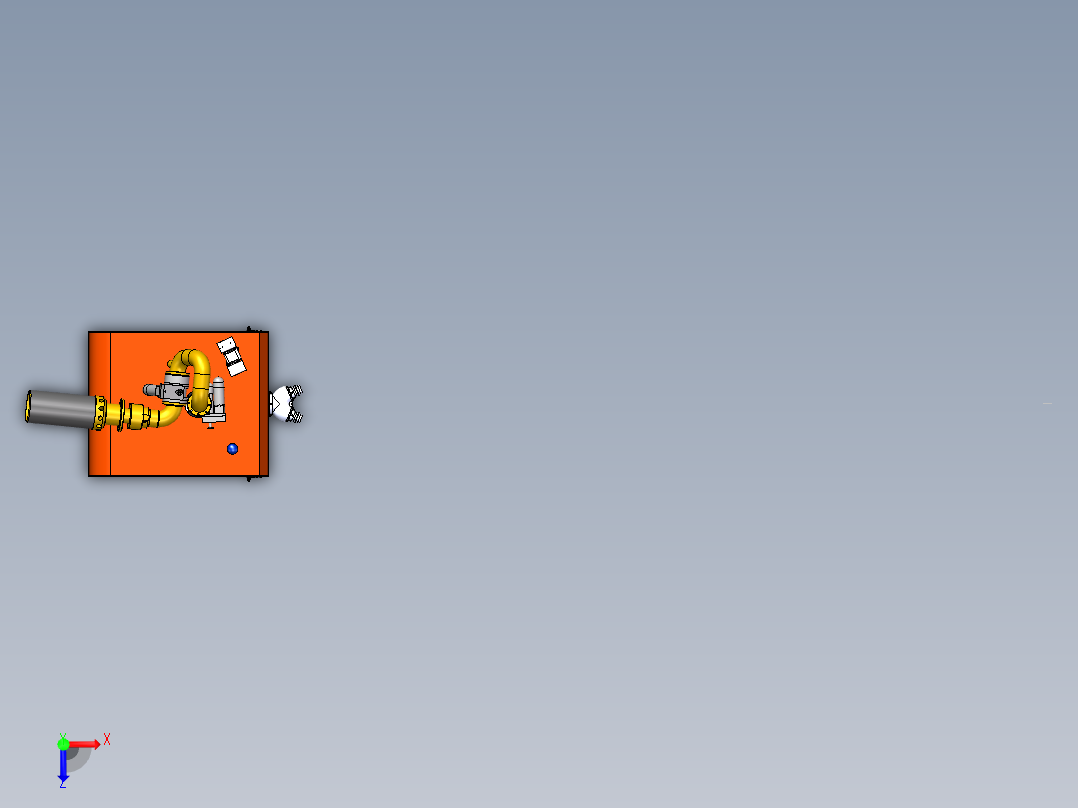 消防机器人俯视图