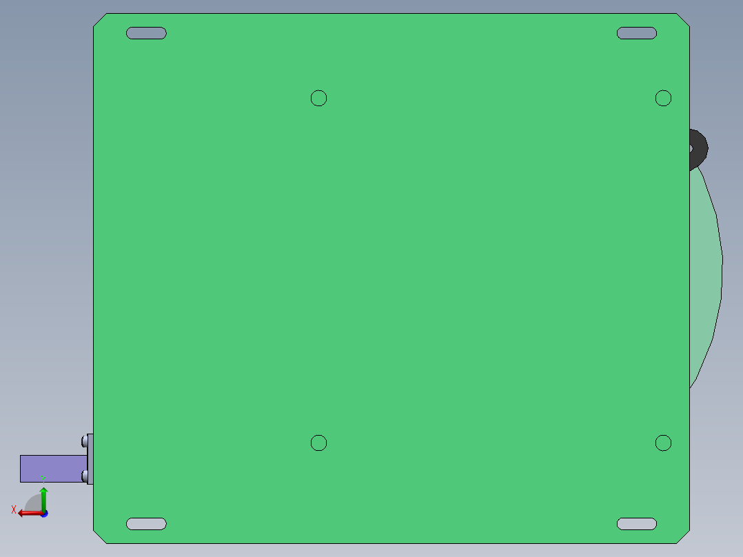 振动盘 外直径350 带直线送料器 250后视图
