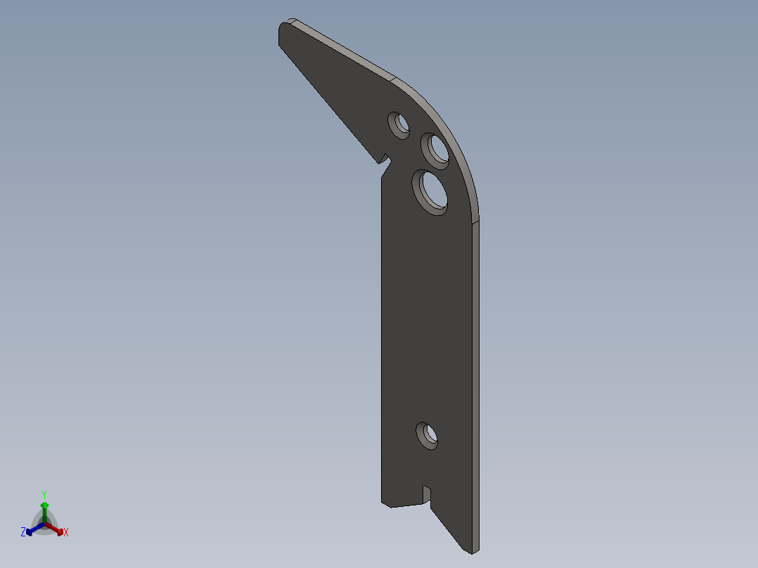 钻头测量工具正等轴测图