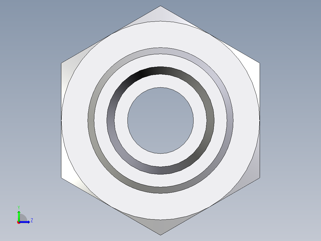 卡套式工业通用硬管接头EO_Bulkhead_union_SV14SOMD71左视图