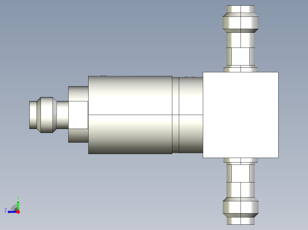 微型阀-微型液体阀-微小型分配阀系列图纸右视图
