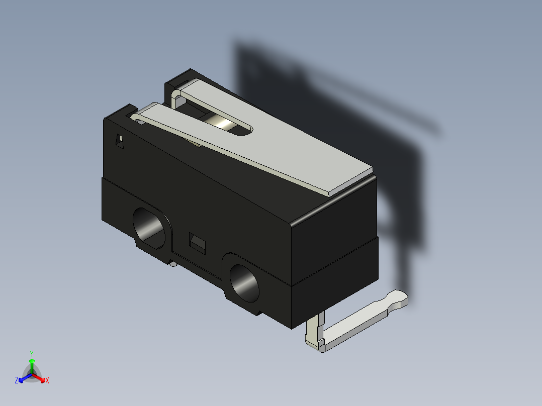 D2F-L-A正等轴测图