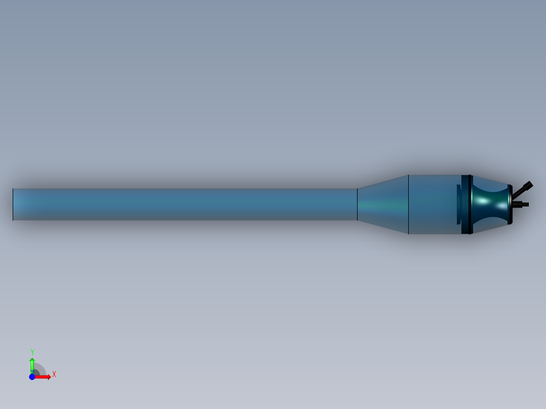 脉冲喷气发动机前视图