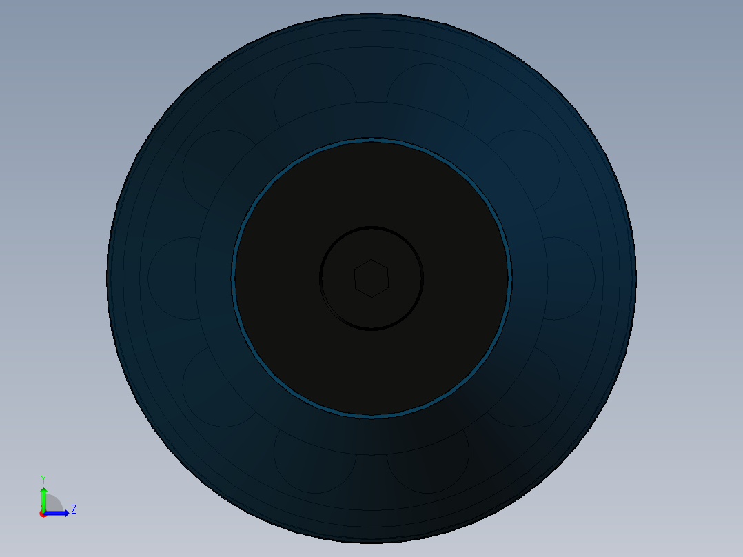 脉冲喷气发动机左视图