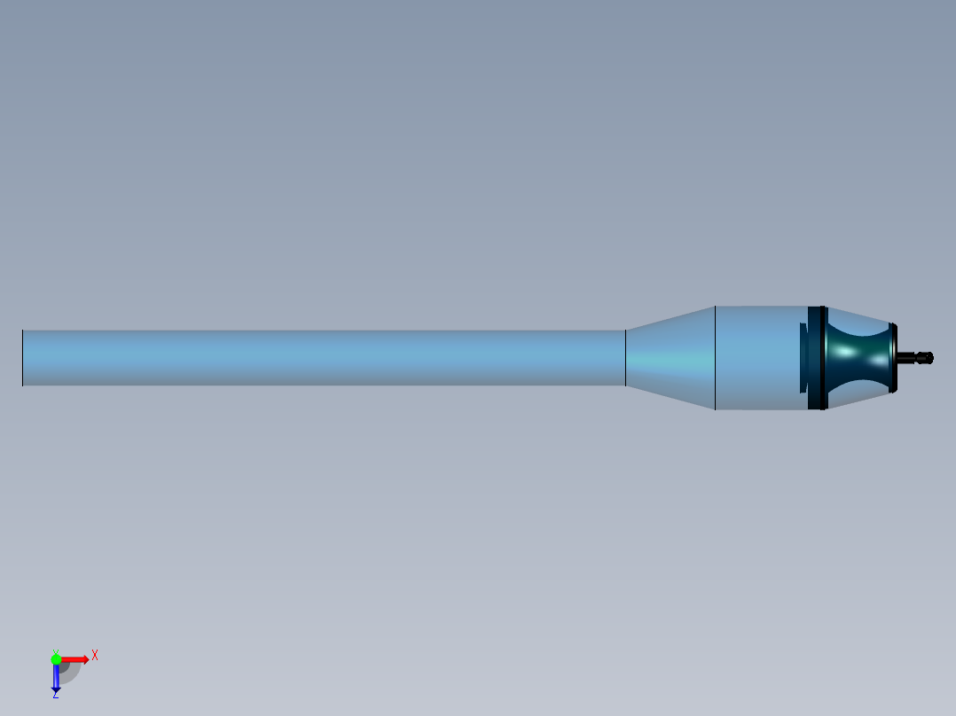 脉冲喷气发动机俯视图
