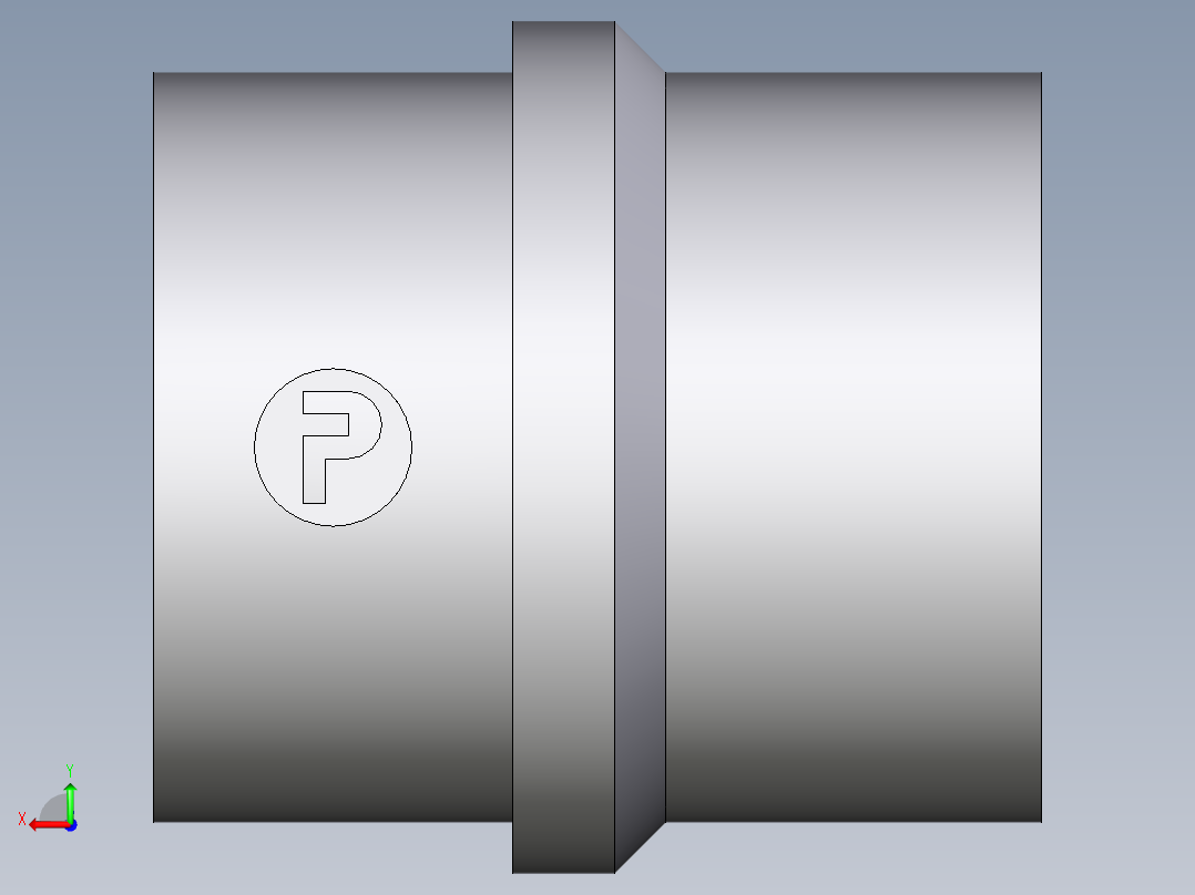 卡套式工业通用硬管接头EO_Blanking_plug_for_cones_BUZ22LCFX后视图