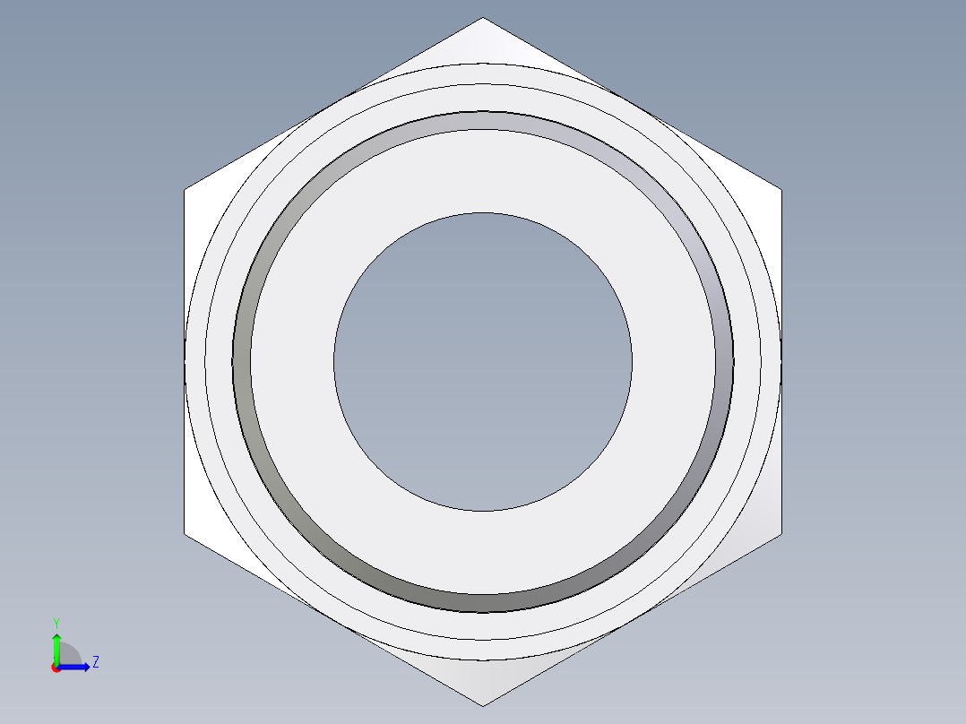 卡套式工业通用硬管接头EO_Male_Stud_connector_GE30ZSRED71左视图