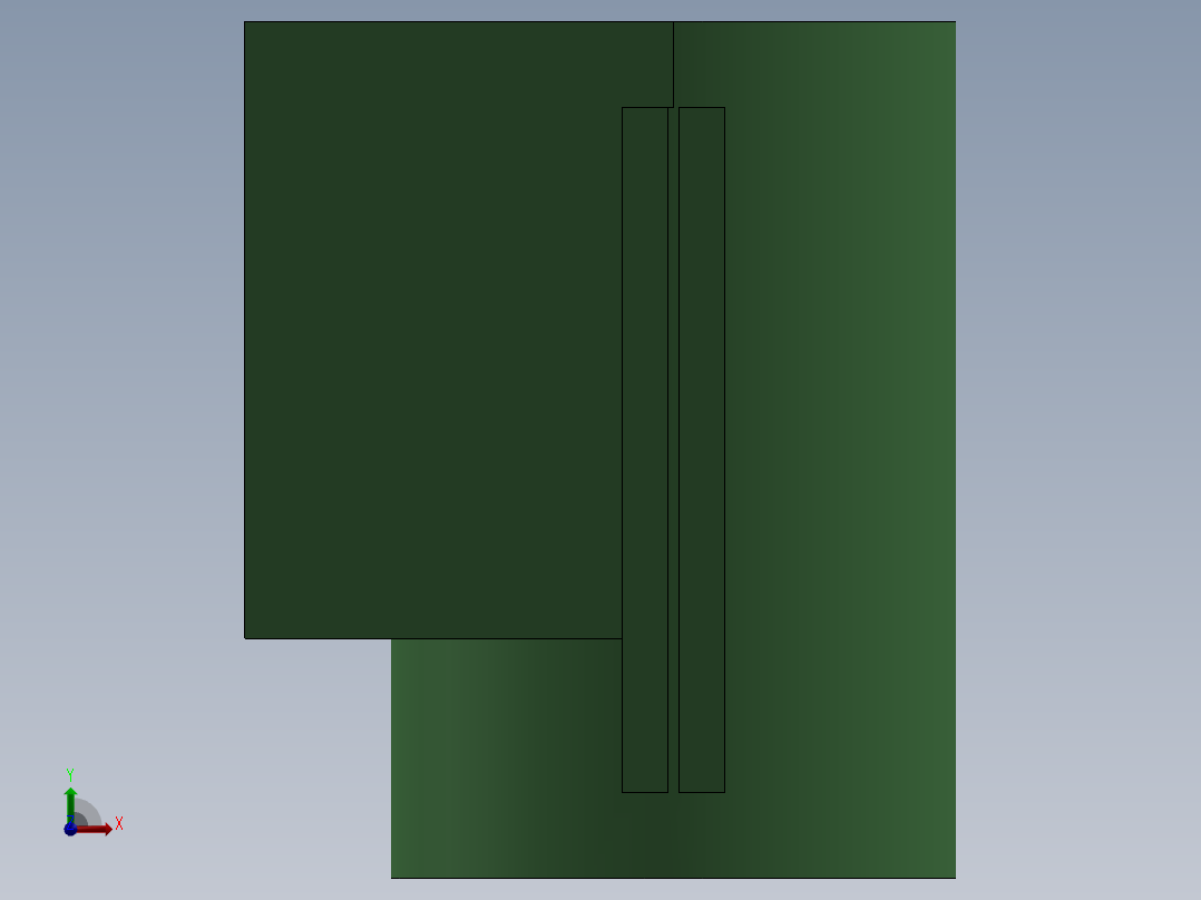 放射臂钻具压机前视图