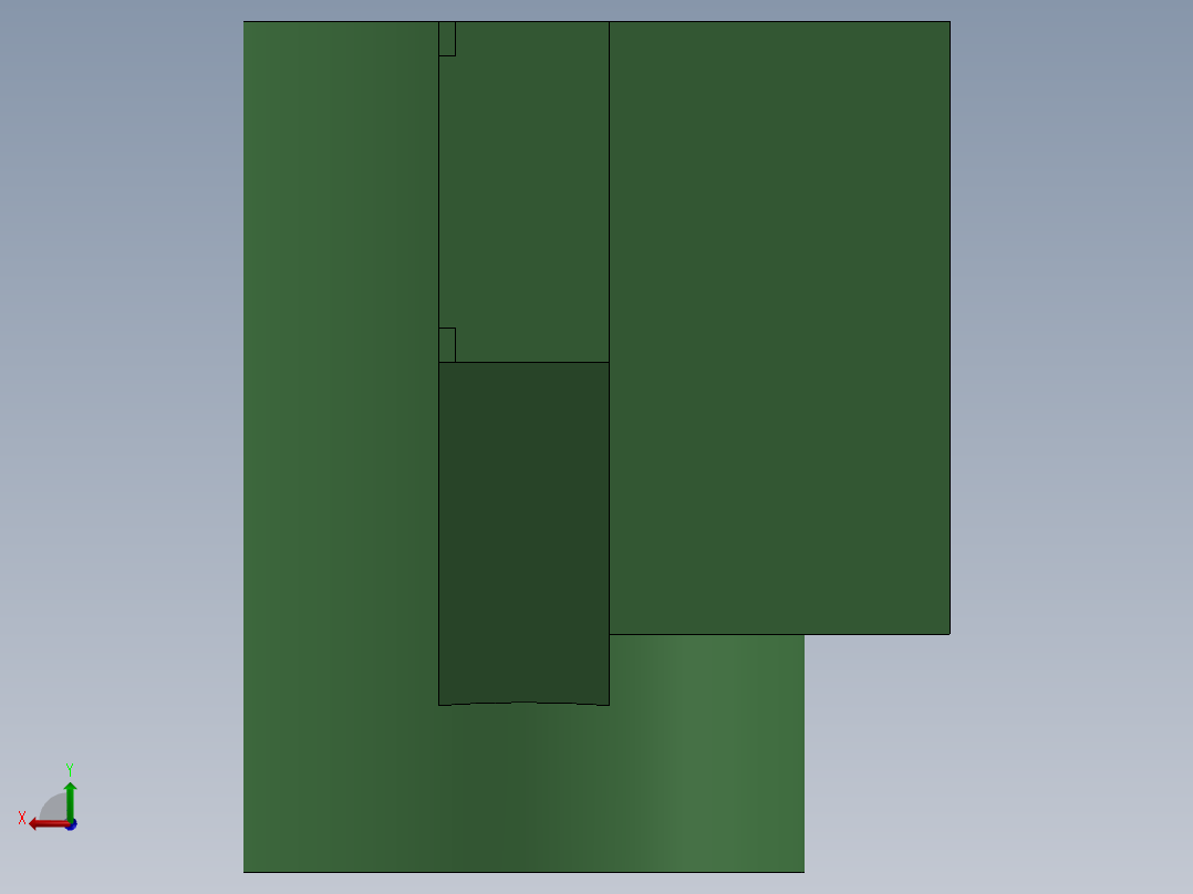 放射臂钻具压机后视图