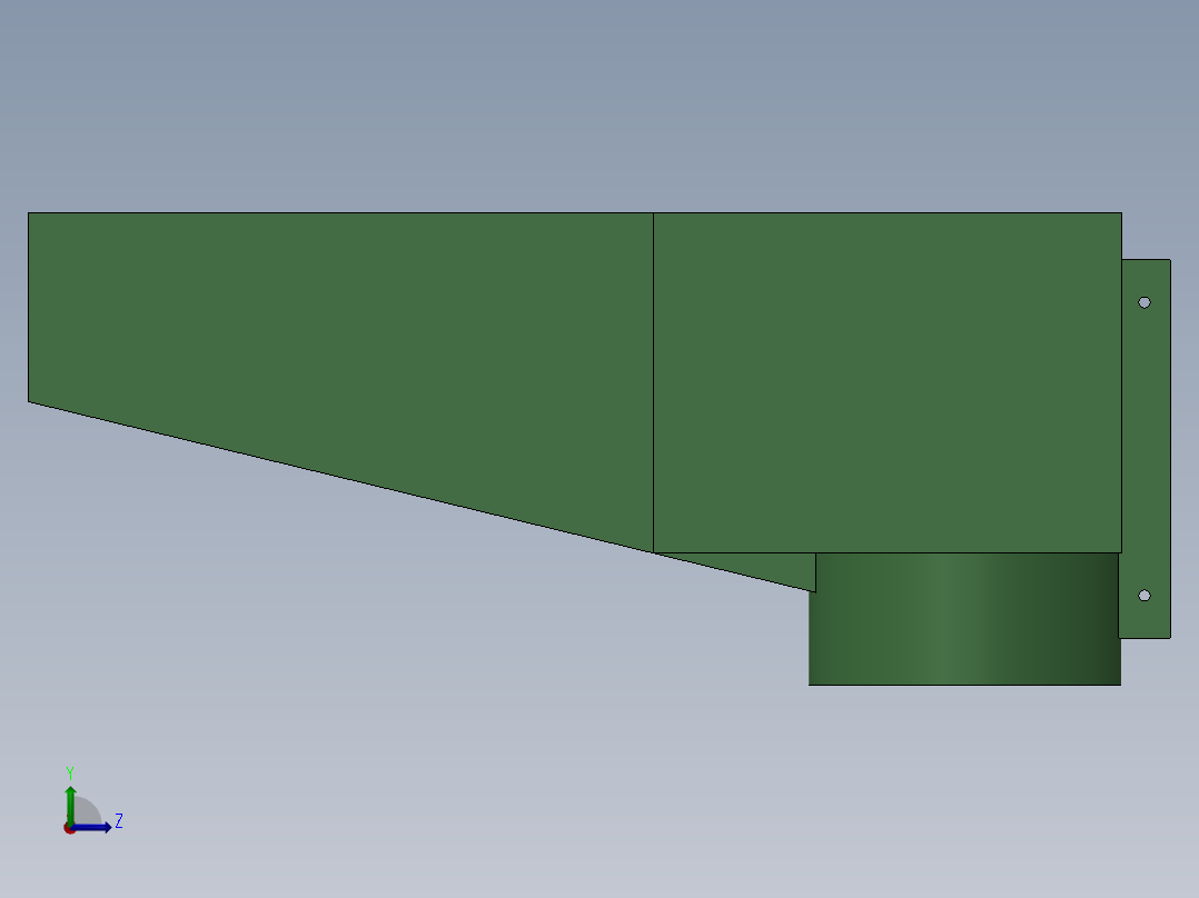 放射臂钻具压机左视图