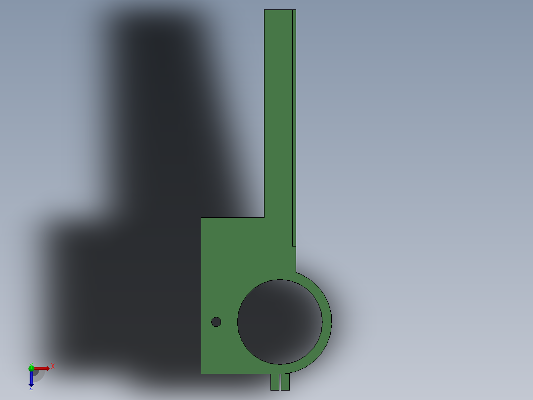 放射臂钻具压机俯视图