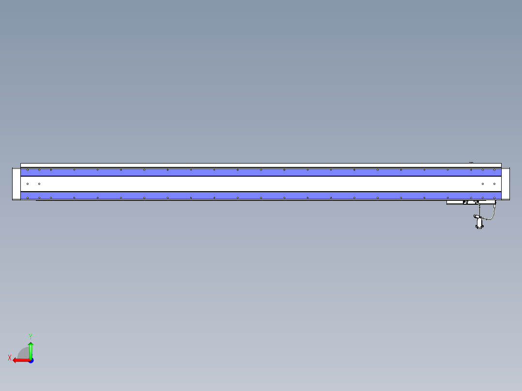 威洛博VL系列直线电机模组-VL14S3-S1800后视图