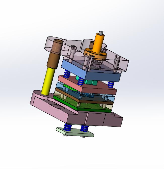 Q199-安全挂钩冲压模具设计【三维SolidWorks】