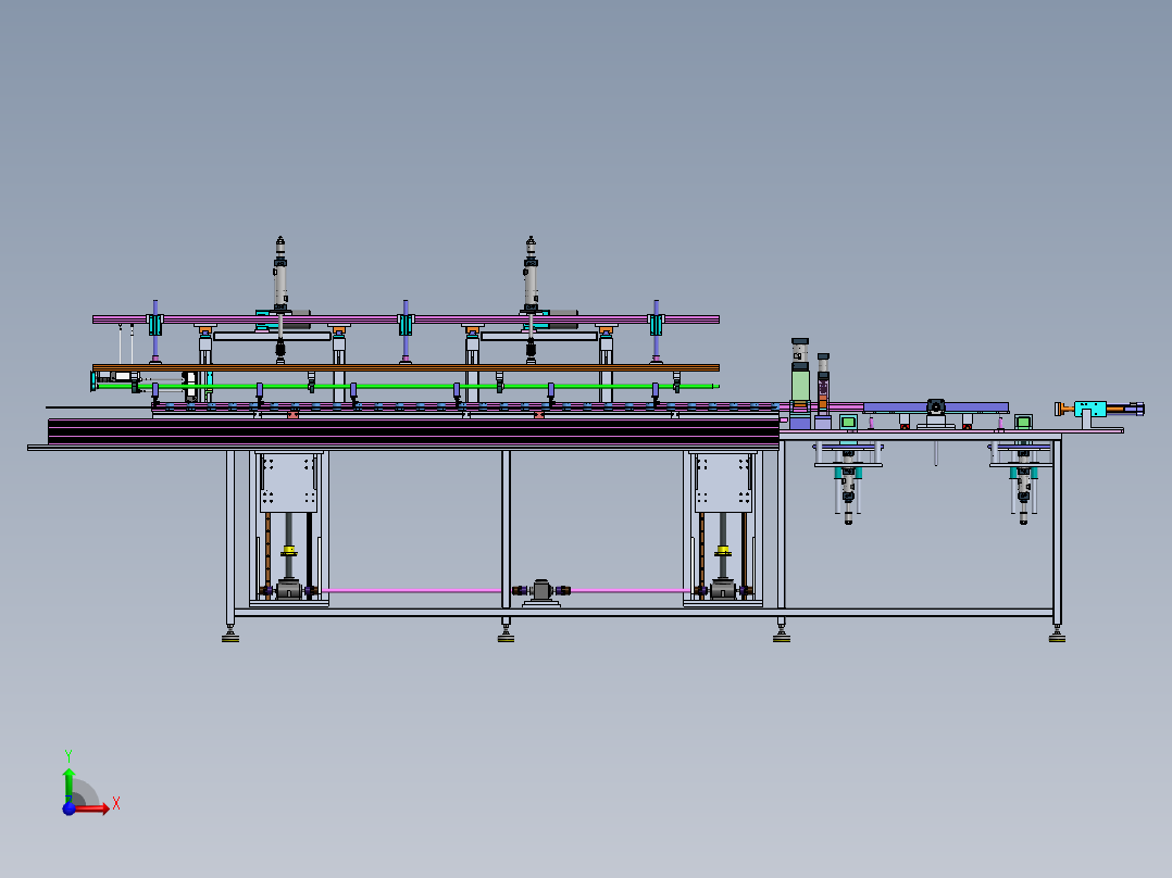 铝桌椅扶手成型机sw18可编辑前视图