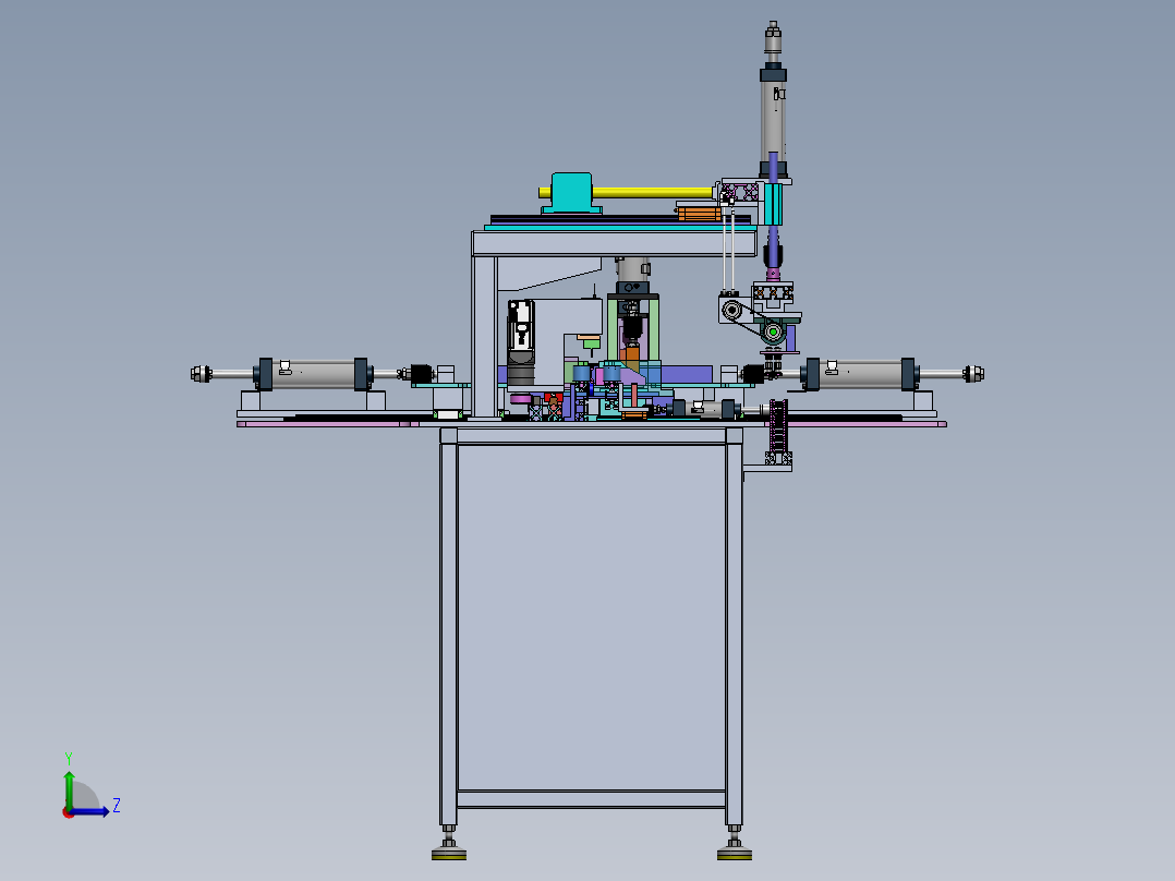 铝桌椅扶手成型机sw18可编辑左视图