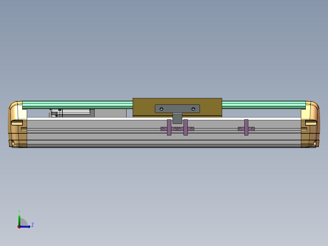 MTH丝杆半封闭模组MTH14-M-200W左视图