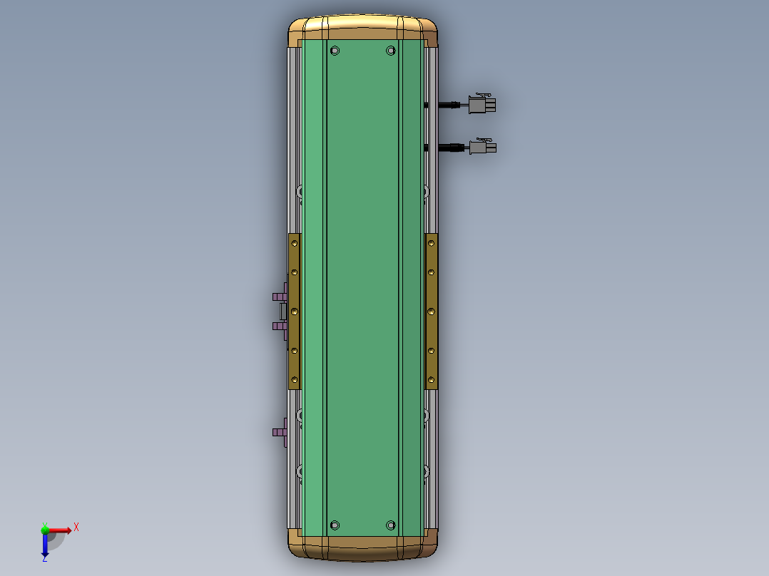 MTH丝杆半封闭模组MTH14-M-200W俯视图