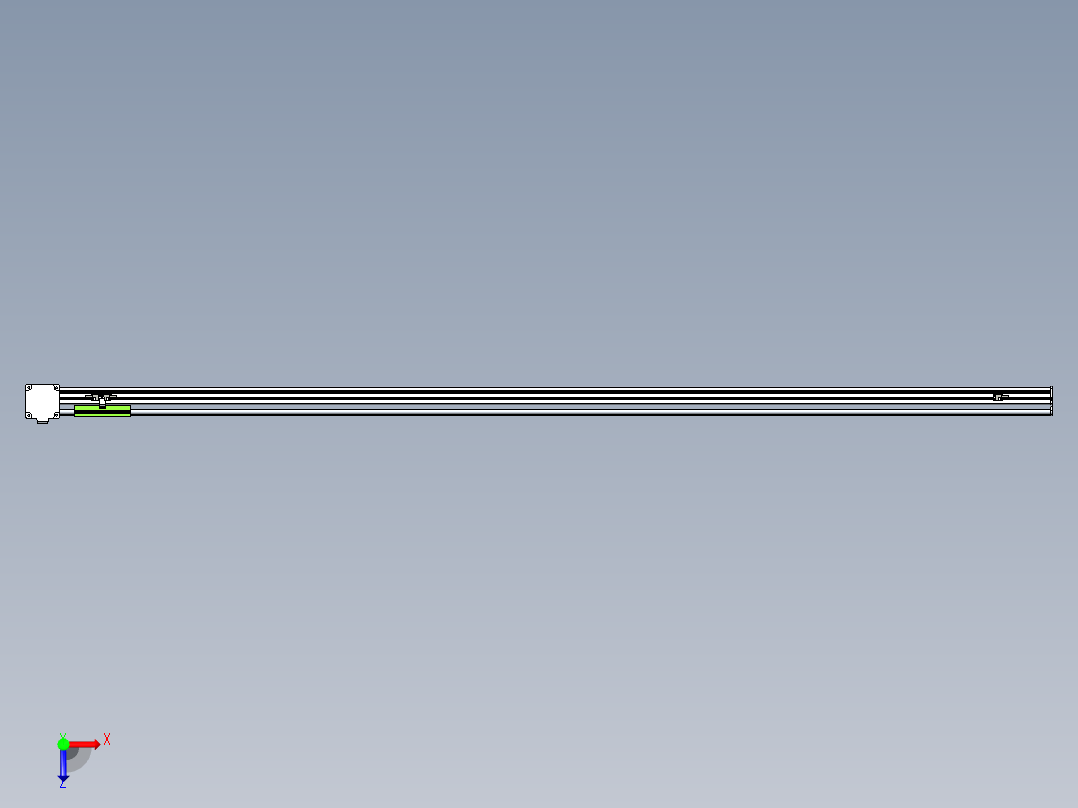 同步带滑台-半封闭B13-L90-S2250-R-Z86-D3俯视图