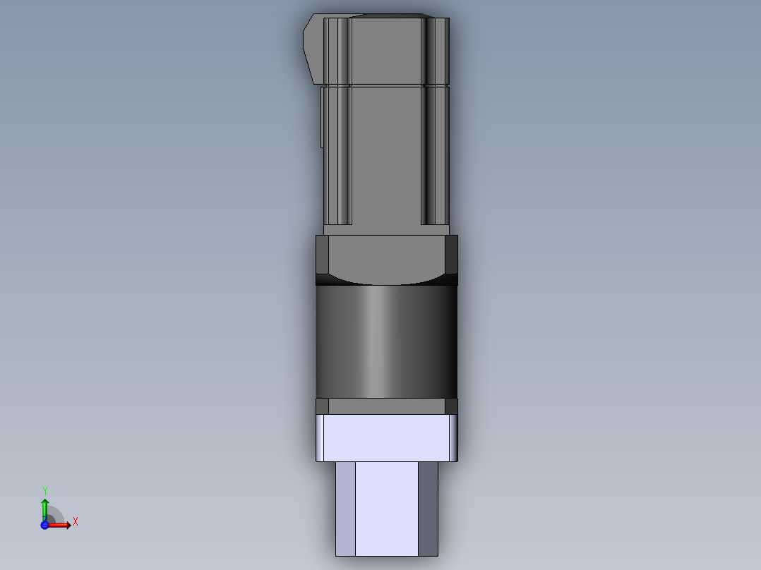 64-TB-(750w电机+联轴器+减速机+64马达法兰盘+64TB马达座)前视图