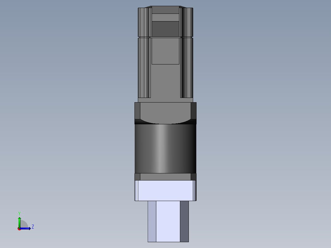 64-TB-(750w电机+联轴器+减速机+64马达法兰盘+64TB马达座)左视图