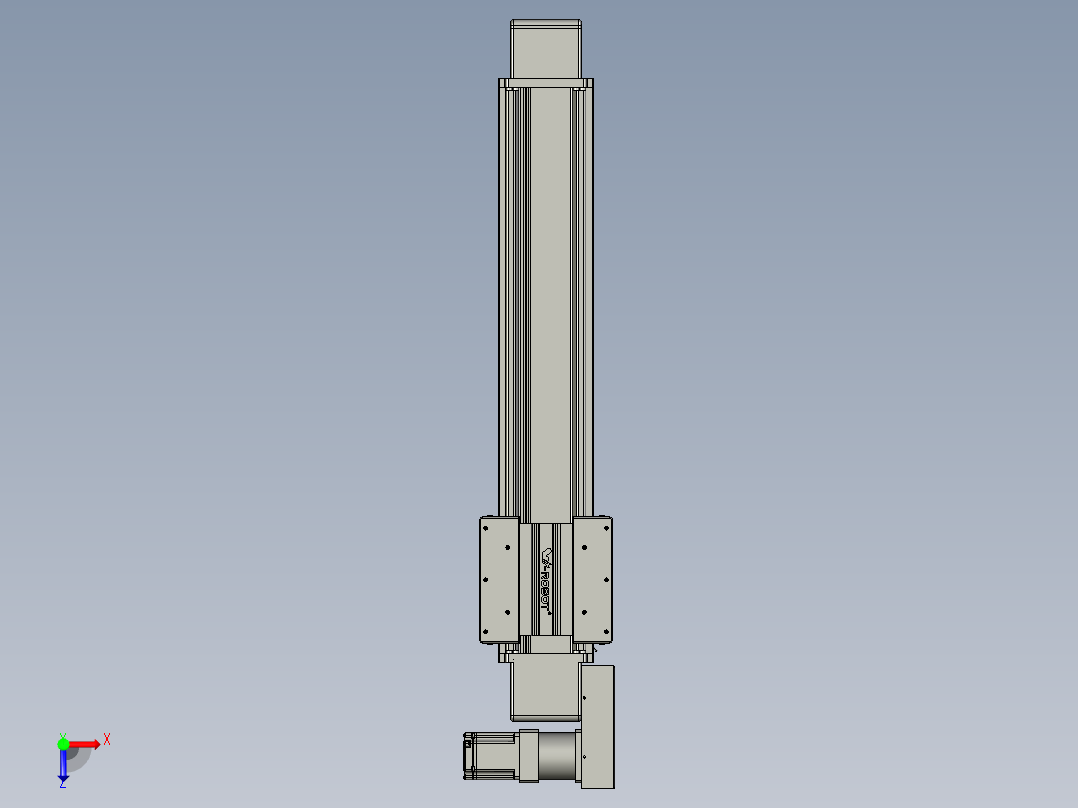 威洛博直线电机模组EB16-L208-S700-BL-ZP75-MS3-5K俯视图