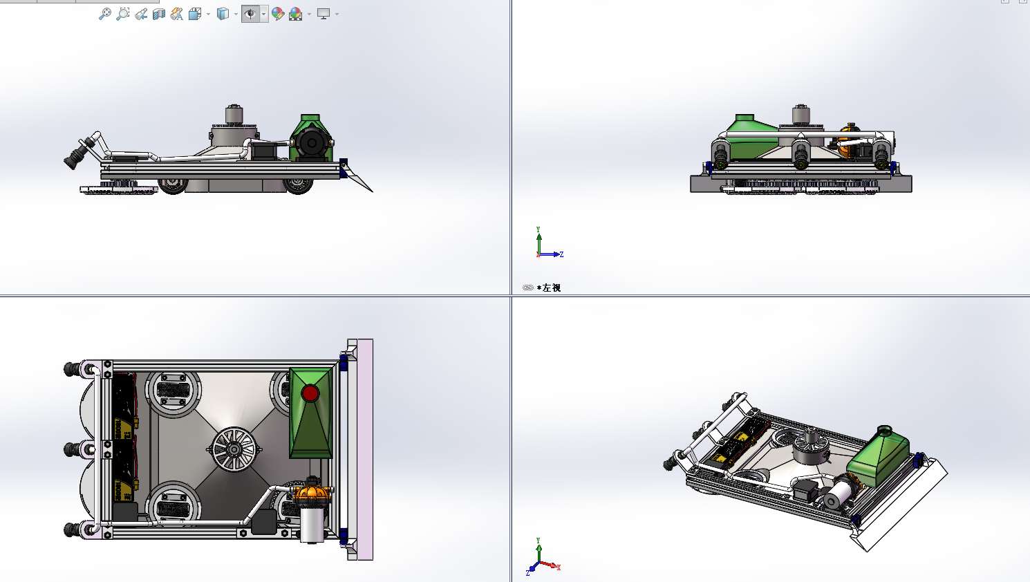 负压吸附式擦玻璃机器人