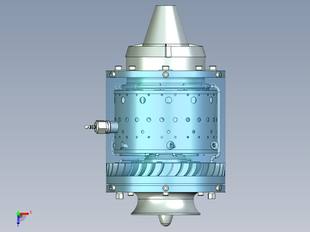 喷气发动机俯视图