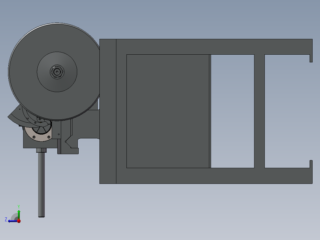 自动机床右视图