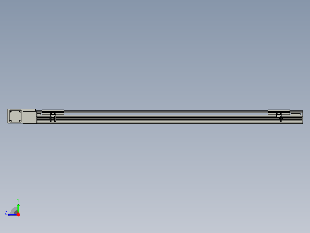 直线模组LHB17-L40-S1550-BL设计图纸右视图