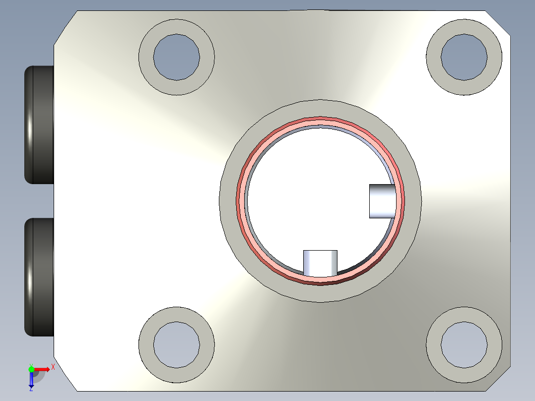 KOSMEKLHS0400-CL-F多系列多零件图纸模型俯视图