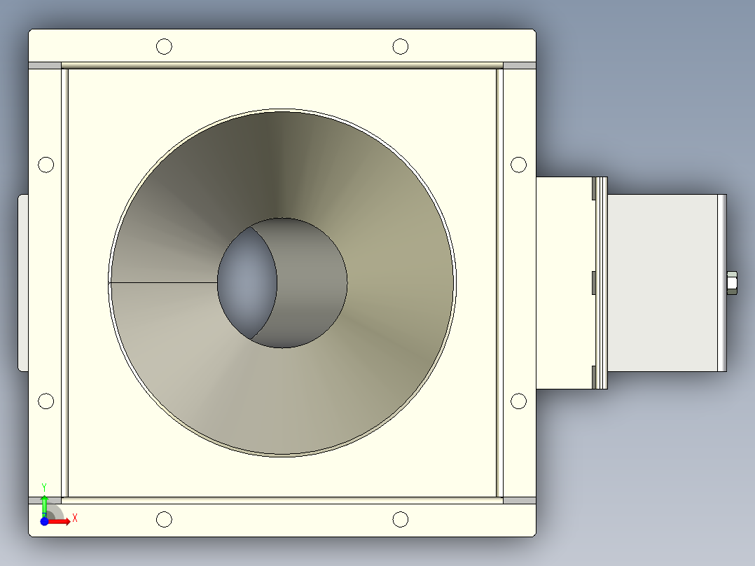 气动滑动水箱前视图