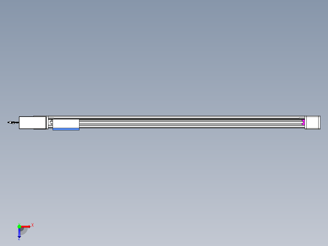 威洛博LB.GB同步带传动--欧规系列GB8-L96-S1500-BR-P40俯视图