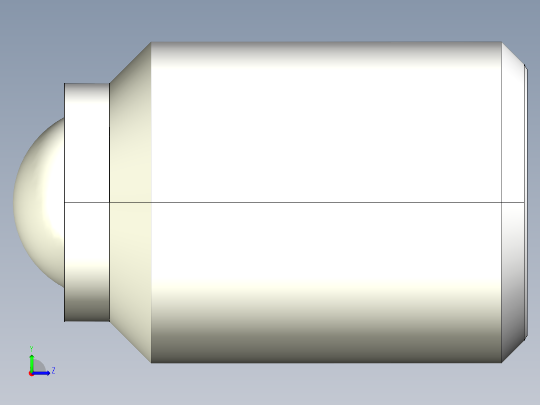 全圓定位珠螺絲2272-3D多系列多零件图纸模型左视图