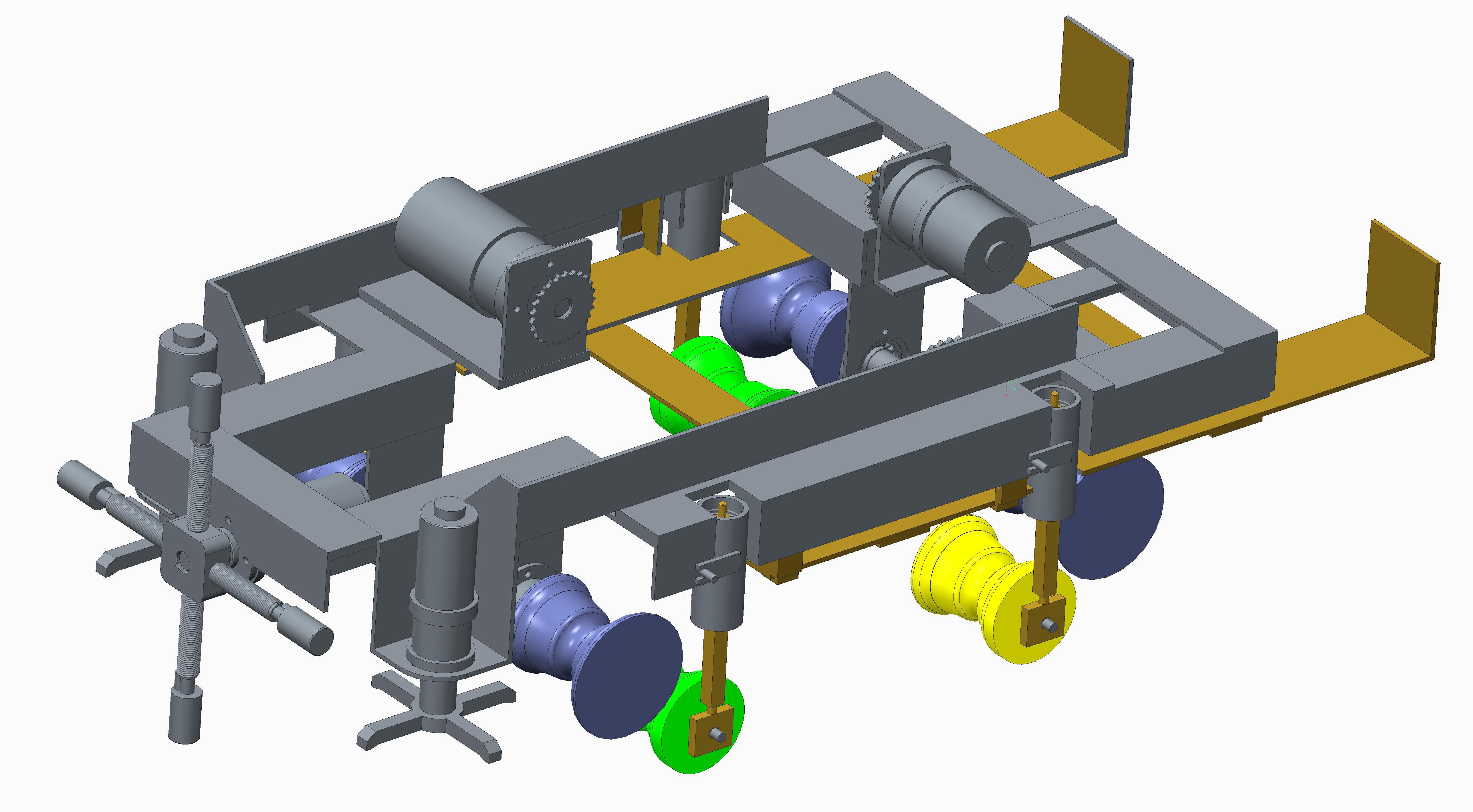 高压输电导线除冰机越障机构设计【4张CAD图纸+文档】165167===100ku
